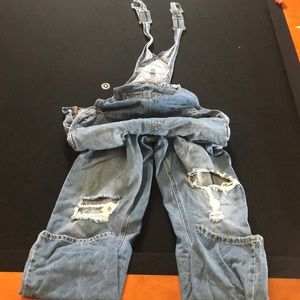 Juniors Small Forever 21 denim overalls